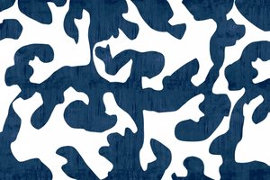 Flydende indigo-mønster af cartissi