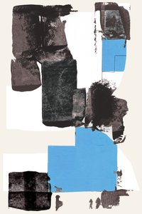 Geometrisk blå abstraktion af cartissi