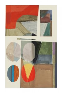 Geometrisk farvecollage af cartissi