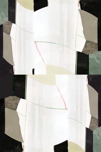 Geometrisk abstrakt i lag af cartissi