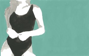 En slank badedragtfigur af cartissi