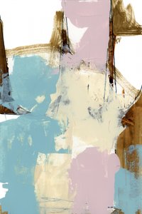 Moderne abstrakt kunst i blush-guld af cartissi