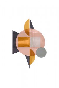 Moderne geometrisk lyserød af cartissi