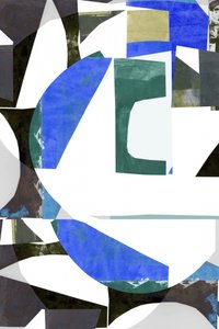 Moderne geometrisk collage af cartissi