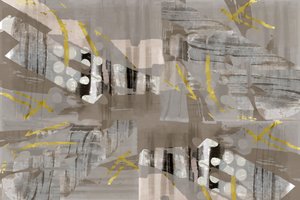 Moderne abstrakt guld af cartissi