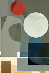 Afdæmpet geometrisk komposition af cartissi