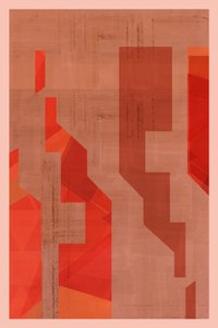 Orange geometriske former af cartissi
