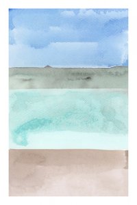 Fredfyldt himmel, hav og sand af cartissi