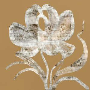 Blomst i rustikt træ af cartissi