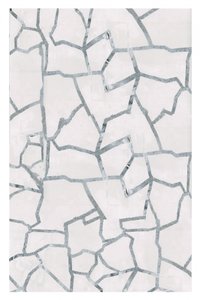 Sølvfarvede geometriske fragmenter af cartissi