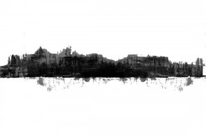 Kraftfuld urban refleksion af cartissi