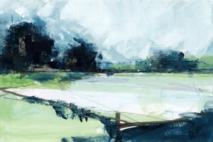 Stille sø – abstrakt af cartissi
