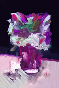 Farverige abstrakte blomster af cartissi