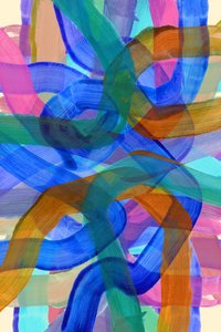 Livlige abstrakte hvirvler af cartissi
