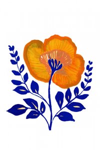 Farverig folkemusikblomst