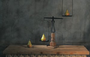 Rustik pære-balance af chenyi wang