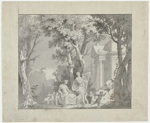 Klassisk Scene af circle of Francisco Vieira (Portuguese