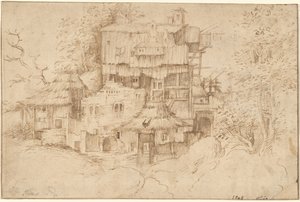 Et kompleks af rustikke huse bygget over ruiner af circle of Giorgione