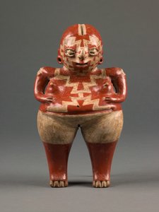 Kvindefigur, sen formativ periode, ca. 500-0 f.Kr (keramik) af culture Chupícuaro