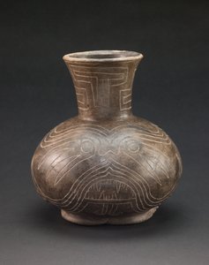 Kar med indridsede motiver, ca. 1400-1600 (keramik) af culture Mississippian