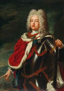 Frederik Augustus II, kurfyrst af Sachsen og fremtidig kong Augustus III af Polen som kronprins. af Ádam Mányoki