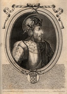 Portræt af Philip IV the Bel (1268 - 1314), konge af Frankrig - Philip IV the Fair (1268-1314) Konge af Frankrig - gravering fra 