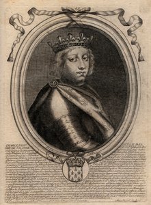 Portræt af Charles IV the Bel (1294 - 1328), konge af Frankrig - Charles IV the Fair