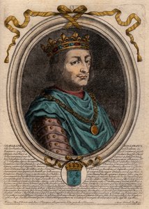 Portræt af Charles VII (1403-1461) Konge af Frankrig - CHARLES VII (1403-1461) Konge af Frankrig af de Larmessin
