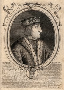 Portræt af Charles VI (1368-1422), konge af Frankrig - CHARLES VI (1368-1422) konge af Frankrig