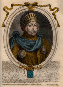 Portræt af Louis VI, kaldet The Fat - gravering fra 