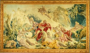 Drøm om Rinaldo af design and cartoon by François Boucher; woven under the direction of Jean Baptiste Oudry and Nicolas Besnier at