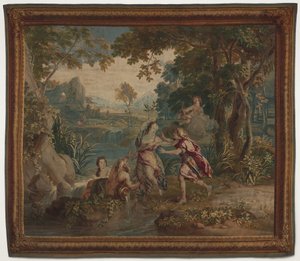 Apollo og Daphne af design by Charles de La Fosse; cartoon by Zeger Jacob van Helmont