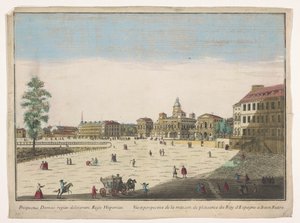 Se på Buen Retiro-paladset i Madrid Vüe ​​​​et perspective de la maison de plaisance du roy d
