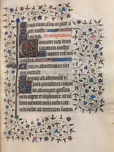 Timebog (Brug af Paris): Dekoreret initial