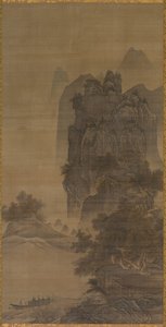 Landskab af follower of Sesshū Tōyō