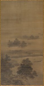 Landskab af follower of Sesshū Tōyō