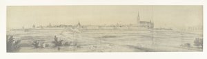 Udsigt over Elburg, 1672 Fotos af tegninger af den franske invasion af Holland i 1672 af Adam Frans van der Meulen bevaret i Manufacture des Gobelins (serietitel)