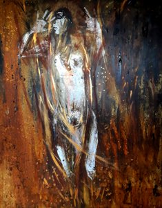 Witch Burning, 2018 (olie på lærred)