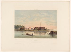 Fort Zeelandia i Paramaribo Surinam. Udsigt over Fort Zelandia i Paramaribo (titel på objekt)