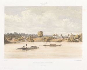 Udsigt over Post Gelderland og jøderne Savannah Udsigt fra Hollands Vestindien (serietitel) af jonkheer Jacob Eduard van Heemskerck