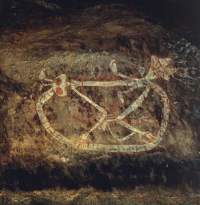 Aboriginal mytologi (klippemaleri) af Theodore Charles Ange Coquelin