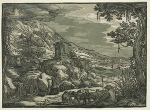 Arkadiske Landskab af possibly after Esaias van de Velde