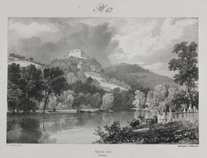 Maleriske og romantiske rejser i det gamle Frankrig. Auvergne: Nyt Slot af probably by Antoine Louis Barye