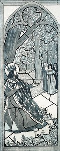 Nogen der gik herfra? ord fra Louis IX dit Saint Louis (1214-1270), som ydede retfærdighed ved foden af en eg for at tilskynde befolkningen til at fortælle deres klager. Illustration af Job (Jacques Marie Gaston Onfray og Breville) (Jacques-Marie) (1858-19 af pseudonym for Onfray de Breville Jacques Job