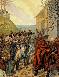 Statskup af Napoleon I Bonaparte (1769-1821): Flyvning fra Rådet for Fem Cent (Fem Cent) (500 værelse) den 19. brumaire (10. november af pseudonym for Onfray de Breville Jacques Job