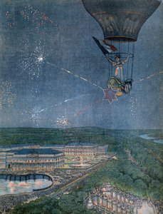 Fete giver i parken ved slottet Saint Cloud (Saint-Cloud) i anledning af dåben af Napoleon Francois Charles Joseph Bonaparte, kejserlig prins, konge af Rom (dengang Napoleon II
