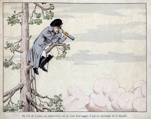 Fra øen Lobau, en observation (Slaget ved Essling af pseudonym for Onfray de Breville Jacques Job