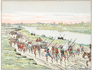 Illustration hentet fra bogen "" Le bon roy Henri"", illustreret af Jacques Marie Gaston Onfray de Breville dit JOB (1858-1931): Henri IV handler om Paris - Privat samling af pseudonym for Onfray de Breville Jacques Job