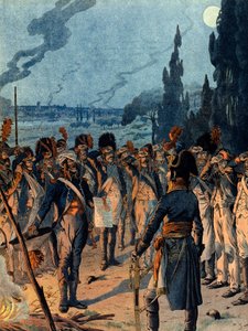Italiensk kampagne: Om aftenen for slaget ved Lodi den 10. maj af pseudonym for Onfray de Breville Jacques Job