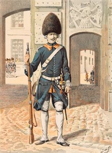 Jacques Marie Gaston Onfroy de Breville dit JOB (1858-1931) - Udrustning af franske tropper til enhver tid: 8. regiment af den kongelige garde (1815), privat samling af pseudonym for Onfray de Breville Jacques Job